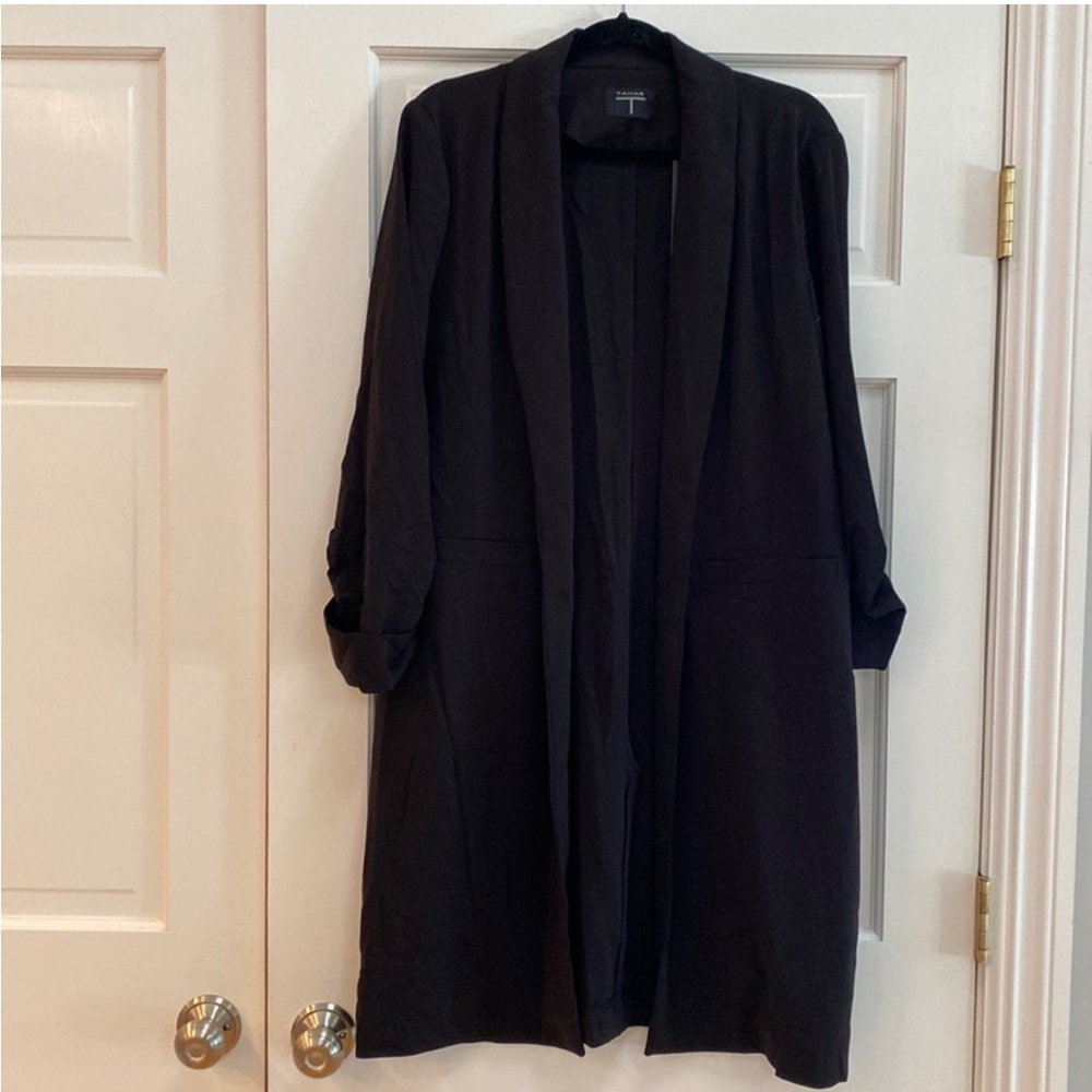 New black trench coat-smoke free home